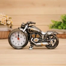 Đồng hồ báo thức hình xe máy 1pc - màu đen - Xem 1