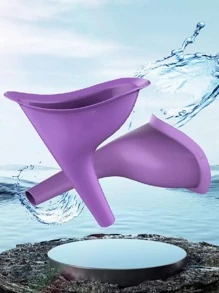 1pc Pink Plastic Portable Camping Urinal - Pink - View 2