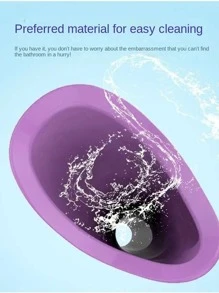 1pc Pink Plastic Portable Camping Urinal - Pink - View 3