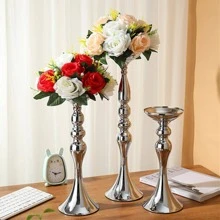 1入組銀燭臺 - 銀色 - 查看 1