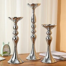 1入組銀燭臺 - 銀色 - 查看 2