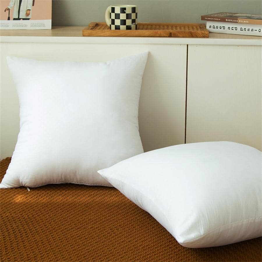 1 pieza Inserto de almohada blanca, inserto de poliéster minimalista para almohada, ropa de cama, insertos de almohada, almohadas para cama, hogar, núcleo de almohada - Blanco - Ver 1