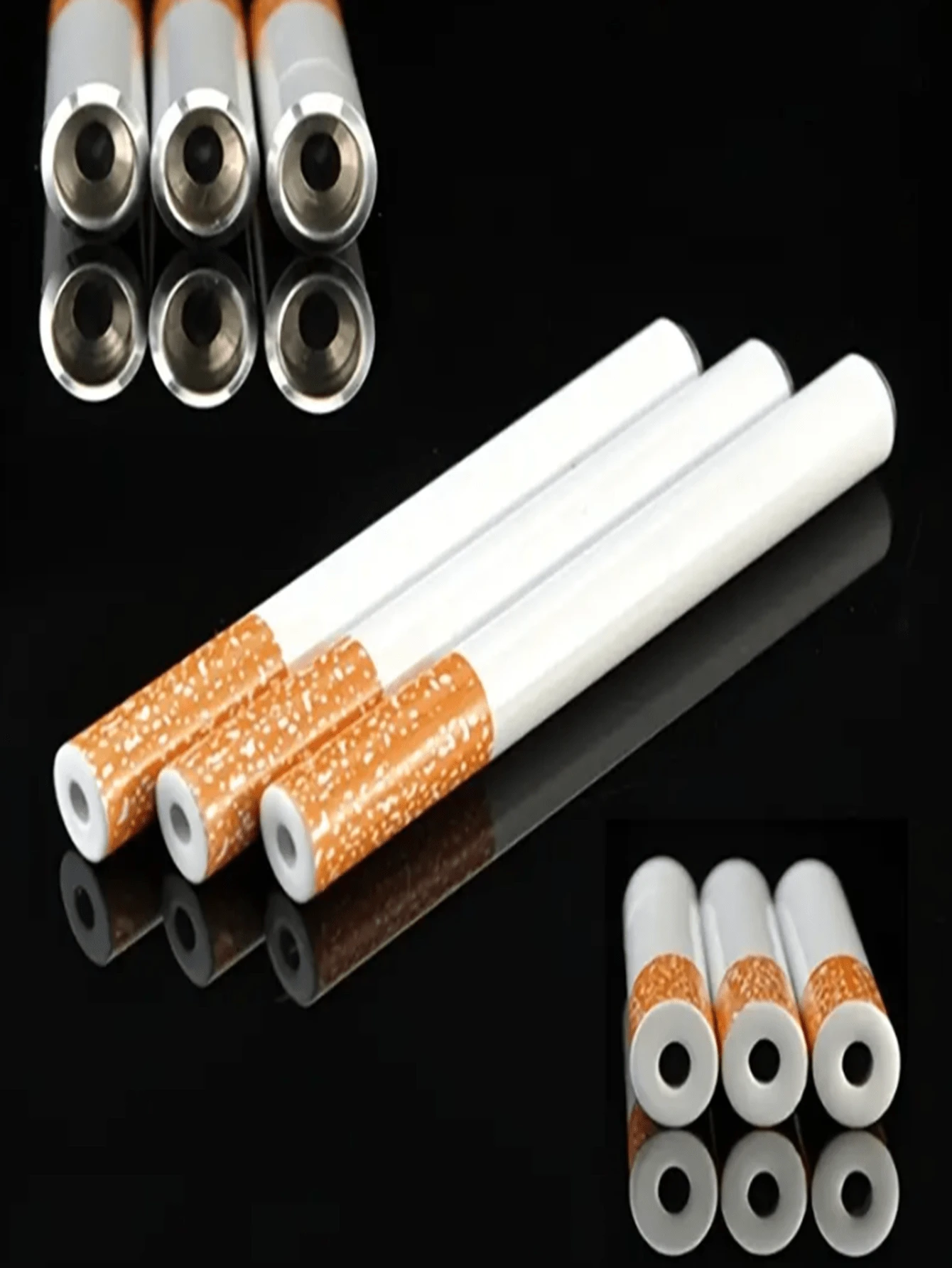1/2/5 piezas pipas creativas para fumar tabaco con forma de cigarrillo ...