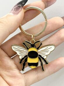 1pc Women Bee Charm Fashionable Keychain For Daily Life - Multicolor - View 3