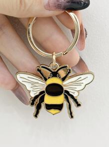 1pc Women Bee Charm Fashionable Keychain For Daily Life - Multicolor - View 2