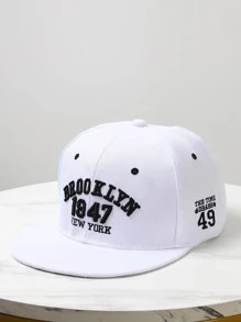 中性字母刺繡防曬時尚嘻哈帽適合夏天