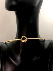 Knot Decor Cuff Choker