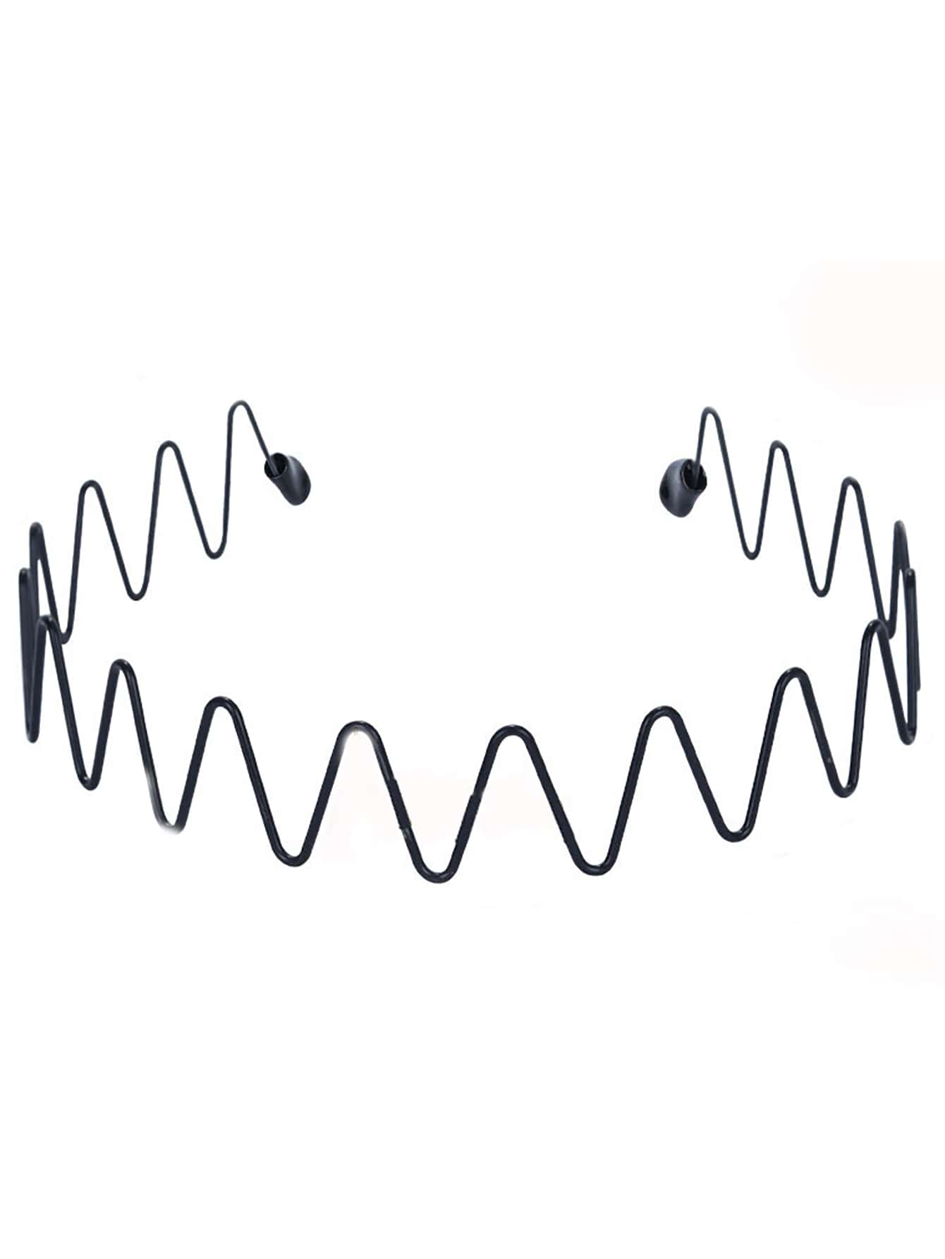 Men Wave Design Casual Headband cho cuộc sống hàng ngày - màu đen - Xem 1