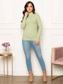 Women Sweaters - Màu xanh Bạc hà - Xem 1