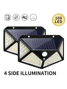 1 pezzo Lampada solare plastico Led solare modernista impermeabile per giardino