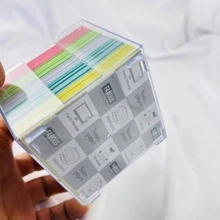 1 Gói Màu Hỗn Hợp Giấy Ghi Nhớ Có Giá Để Đồ, Đa Năng Dễ Dàng Đăng Tin Nhắn Giấy Cho Văn Phòng, Trường Học - Trong sáng - Xem 4