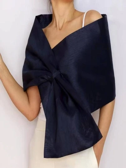 Women Solid Fashion Wedding Wrap For Wedding Party Halloween Warm Plush Shawl