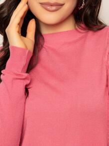 Women Sweaters - 珊瑚粉 - 查看 3