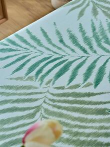 1pc Leaf Pattern Tablecloth, Modern Waterproof Polyester Rectangle Table Cloth For Table - Multicolor - View 9