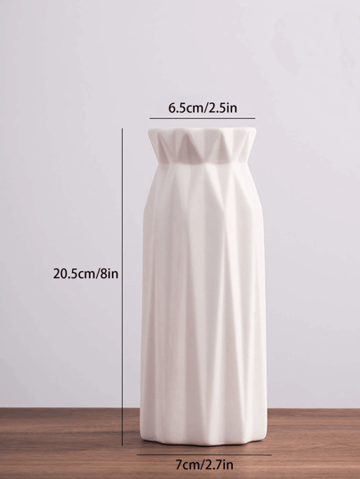 1pc Plastic Flower Vase, Living Room ative Anti Fall Artificial High Quality Nordic Moderne Round Vase,Home ,Flower Vase,Centerpiece,Table Birthday Graduation Glass Vase view 3