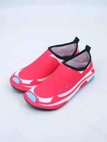 NỮ Mẫu sọc Khối màu Đồ họa Chữ cái Mặc vào Vớ Aqua , Thể thao Ngoài trời Giày nước - Đỏ - Xem 4