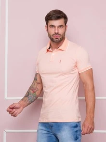 Men Polo Shirts - Màu xanh hải quân - Xem 4