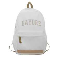 Backpack For Girls & Boys, School Bag, Bookbag, Travel Backpack, Daypack - White - View 2