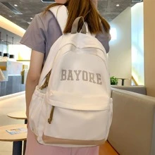 Backpack For Girls & Boys, School Bag, Bookbag, Travel Backpack, Daypack - White - View 6