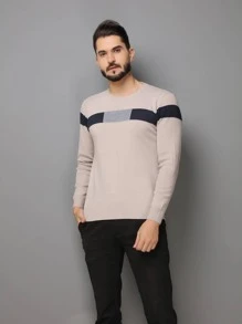 Men Sweaters - Màu Khaki - Xem 3