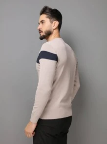 Men Sweaters - Màu Khaki - Xem 6
