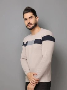 Men Sweaters - Màu Khaki - Xem 5