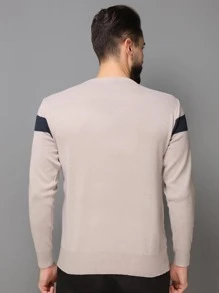 Men Sweaters - Màu Khaki - Xem 2
