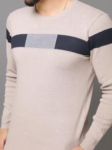 Men Sweaters - Màu Khaki - Xem 4