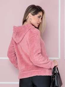 Women Jackets - 乾枯玫瑰色 - 查看 3