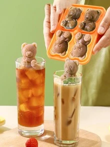 1 khuôn làm đá viên hình gấu - trái cam - Xem 2