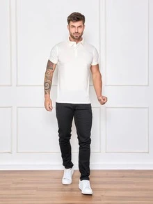 Men Polo Shirts - Màu Hồng baby - Xem 4