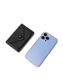 CHARM INFINITE Litchi Embossed Multiple Card Slots Flap Button Decor Lightweight Portable Card ID Card White-Collar Workers Holiday For Anniversary For Birthday Gift Accessories Gift Present Card Holder Wallet Business Card Holder Credit Card Holder For Women Wallet Mini Wallet Purse Wallet Card Wallet Rfid Wallet