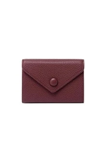 CHARM INFINITE Ví đựng thẻ Litchi dập nổi nhiều khe cắm thẻ có nút bấm trang trí nhẹ di động Thẻ ID cho nhân viên văn phòng dành cho nữ dùng cho ngày lễ kỷ niệm quà tặng sinh nhật Phụ kiện đựng thẻ quà tặng Ví đựng danh thiếp Ví đựng thẻ tín dụng dành cho nữ Ví mini Ví đựng thẻ Ví đựng thẻ Ví RFID - Màu Đỏ Sâu - Xem 4