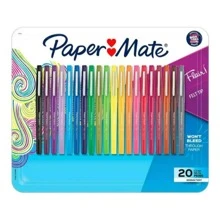 Boligrafos Sharpie Flair Paper Mate 20 Piezas Colores PAPER MATE Sharpie Flair - Negro - Ver 1