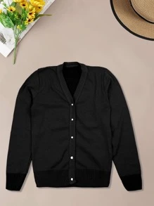 Women Cardigans - 黑色 - 查看 1