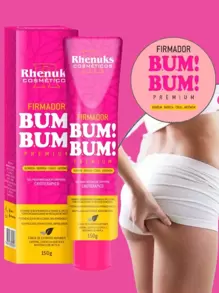 Creme Firmador Bumbum Premium para Celulite Estrias- Redução de Medidas - Crioterápico - Branco - Visão 2