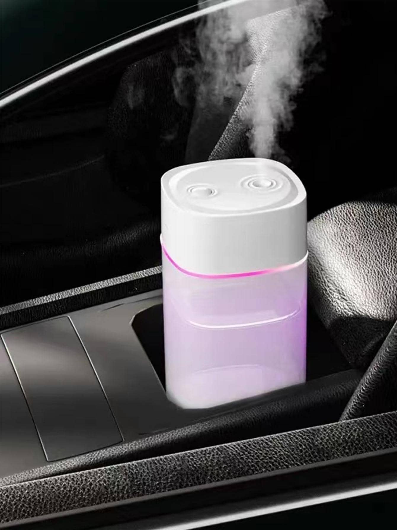 1入組迷你ABS加濕器，每日兩聲家用桌面霧化器加濕器 - 白色 - 查看 1