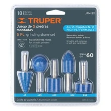 Juego de 5 piedras montadas zanco 1/4" alto rendimiento jpm-5x - A - Ver 4