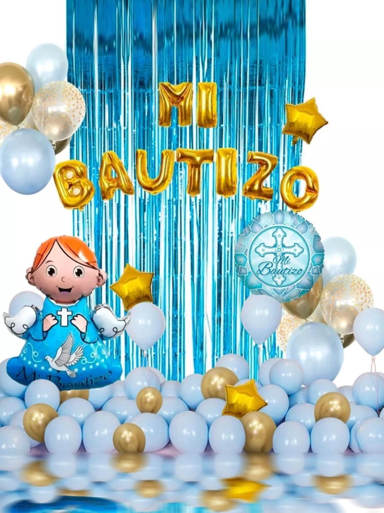 My Christening Balloon Kit Christening Decoration Special Balloon Set For Party - Blue - View 1