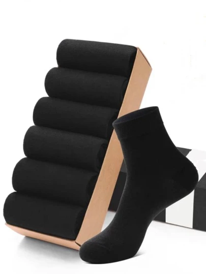 Kit 12 Pares Meias Masculina Sport Cano Medio preto