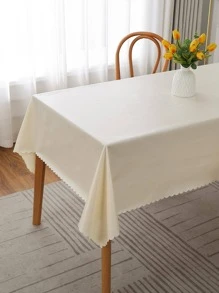 1 Pieza Mantel Impermeable Con Revestimiento De Tpu, Para Comedor, Cubierta De Mesa Cuadrada Y Rectangular De Tela Con Forma
