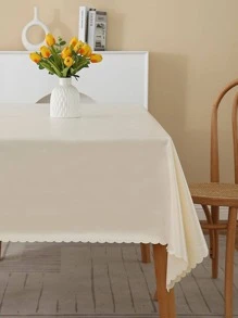 1 Pieza Mantel Impermeable Con Revestimiento De Tpu, Para Comedor, Cubierta De Mesa Cuadrada Y Rectangular De Tela Con Forma