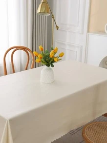 1 Pieza Mantel Impermeable Con Revestimiento De Tpu, Para Comedor, Cubierta De Mesa Cuadrada Y Rectangular De Tela Con Forma