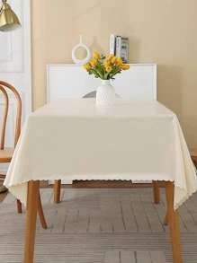 1 Pieza Mantel Impermeable Con Revestimiento De Tpu, Para Comedor, Cubierta De Mesa Cuadrada Y Rectangular De Tela Con Forma