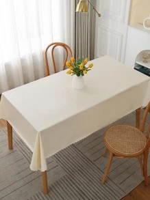 1 Pieza Mantel Impermeable Con Revestimiento De Tpu, Para Comedor, Cubierta De Mesa Cuadrada Y Rectangular De Tela Con Forma