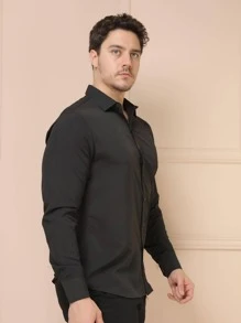 Men Shirts - Black - View 3