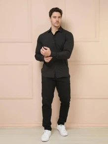 Men Shirts - Black - View 2