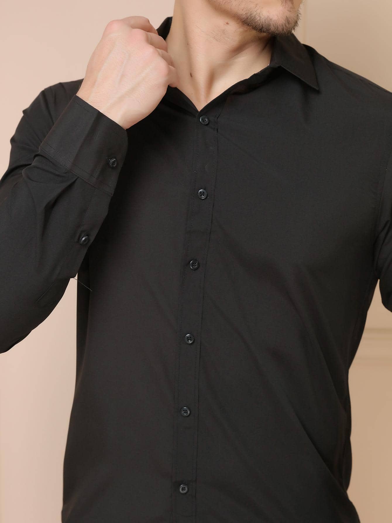 Men Shirts - Black - View 1