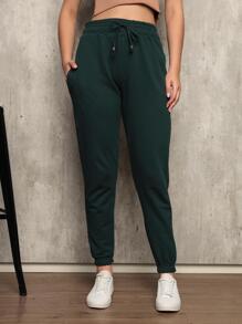 Women Pants - 軍綠色 - 查看 2