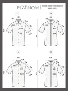 Camisa Hombre Casual Slim Fit Guayabera Negro Tricolor Sty2 - Blanco - Ver 5